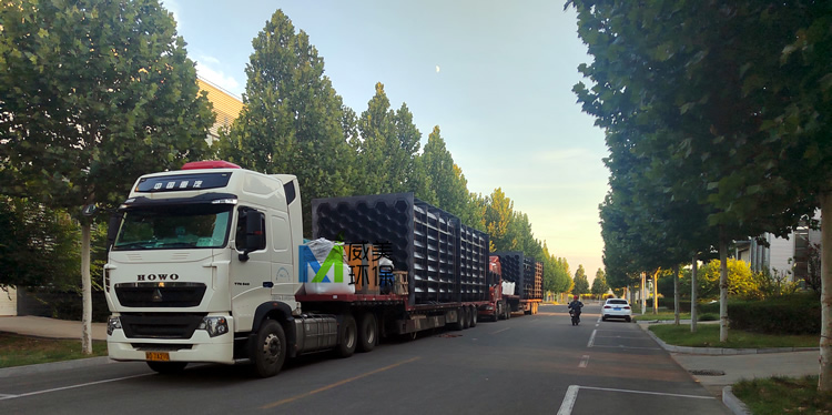 危廢綜合處置項目濕電除塵器殼體及配件發貨